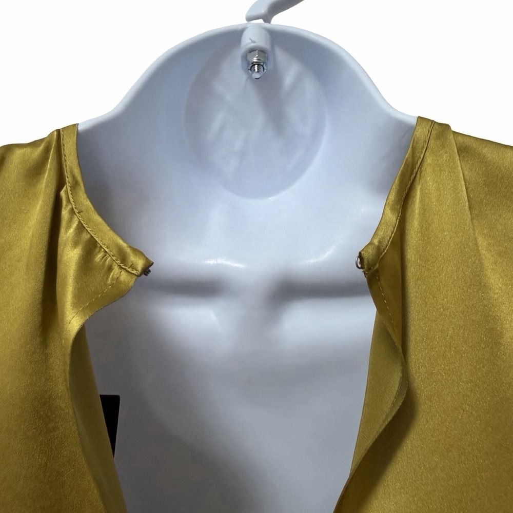 ATM Anthony Thomas Melillo Silk Swing Slip Mini Dress Size S Pea Green Luxury - Picture 6 of 7